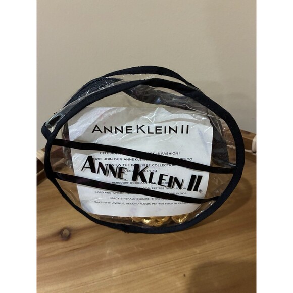 CHUNKY ANNE KLEIN II CHAIN LINK VINTAGE 1992 FALL COLLECTION NECKLACE NEW - Picture 4 of 5